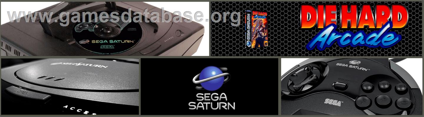Die Hard Arcade - Sega Saturn - Artwork - Marquee
