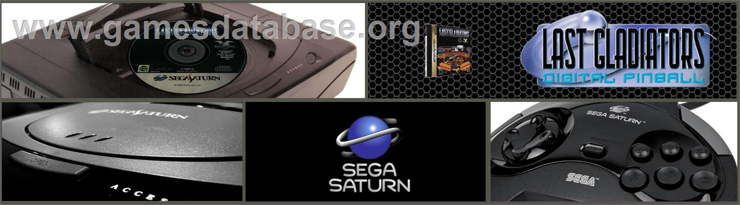 Digital Pinball: Last Gladiators - Sega Saturn - Artwork - Marquee