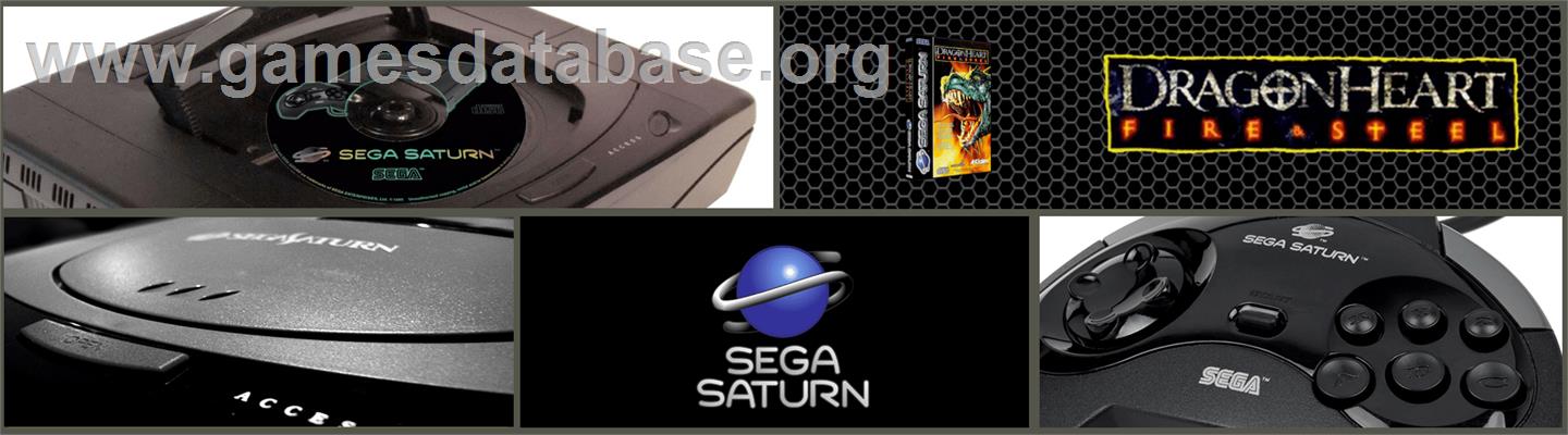 DragonHeart: Fire & Steel - Sega Saturn - Artwork - Marquee
