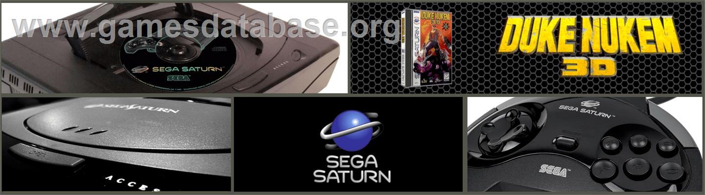 Duke Nukem 3D - Sega Saturn - Artwork - Marquee