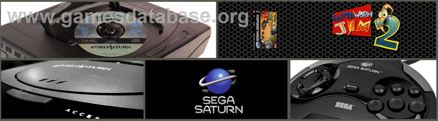 Earthworm Jim 2: Beta - Sega Saturn - Artwork - Marquee