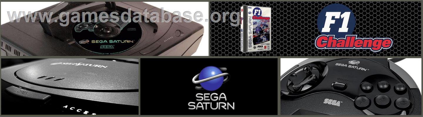 F1 Challenge - Sega Saturn - Artwork - Marquee