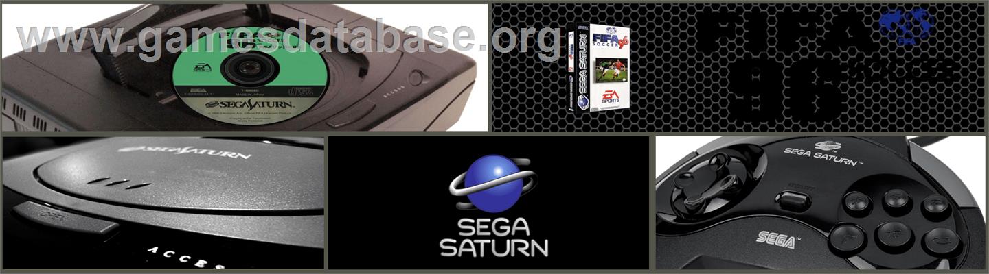 FIFA Soccer 96 - Sega Saturn - Artwork - Marquee