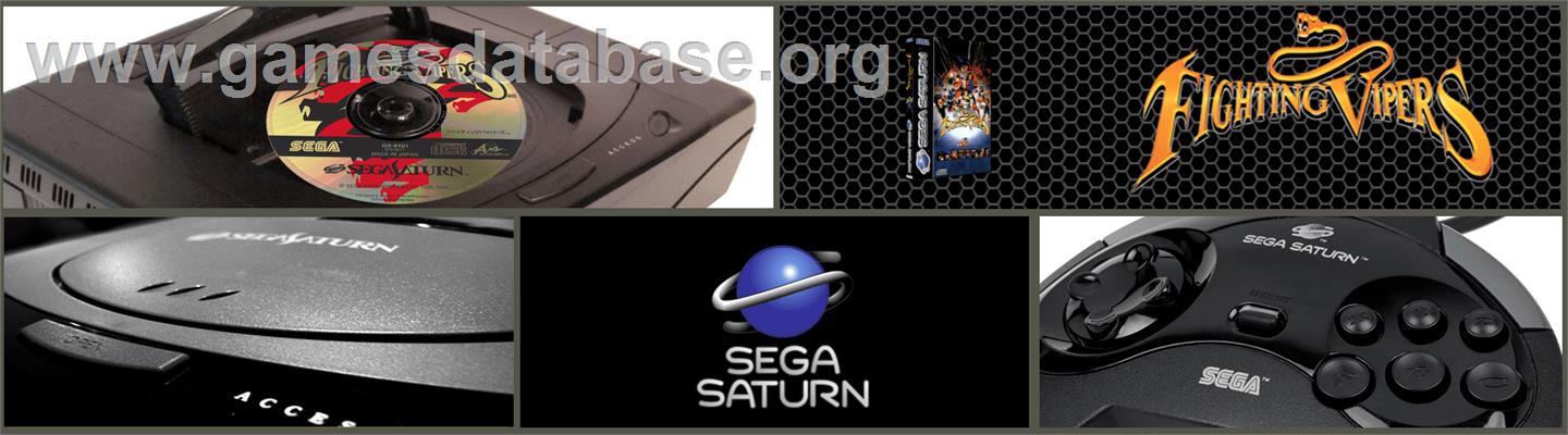 Fighting Vipers - Sega Saturn - Artwork - Marquee