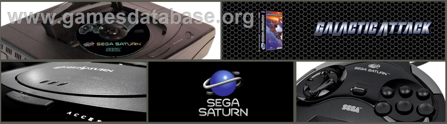 Galactic Attack - Sega Saturn - Artwork - Marquee