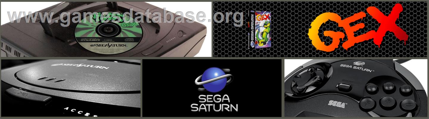 Gex - Sega Saturn - Artwork - Marquee