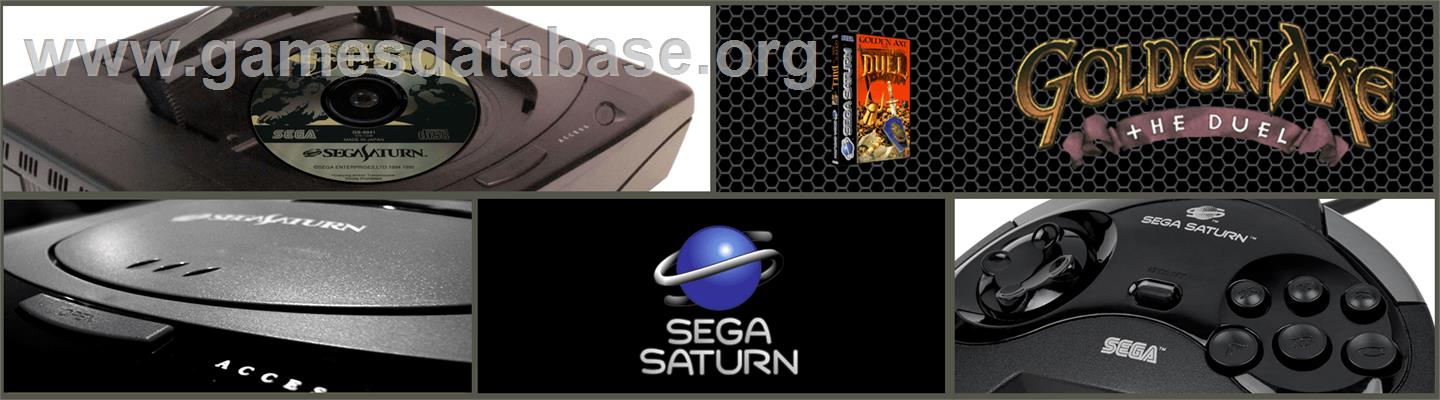 Golden Axe - The Duel - Sega Saturn - Artwork - Marquee