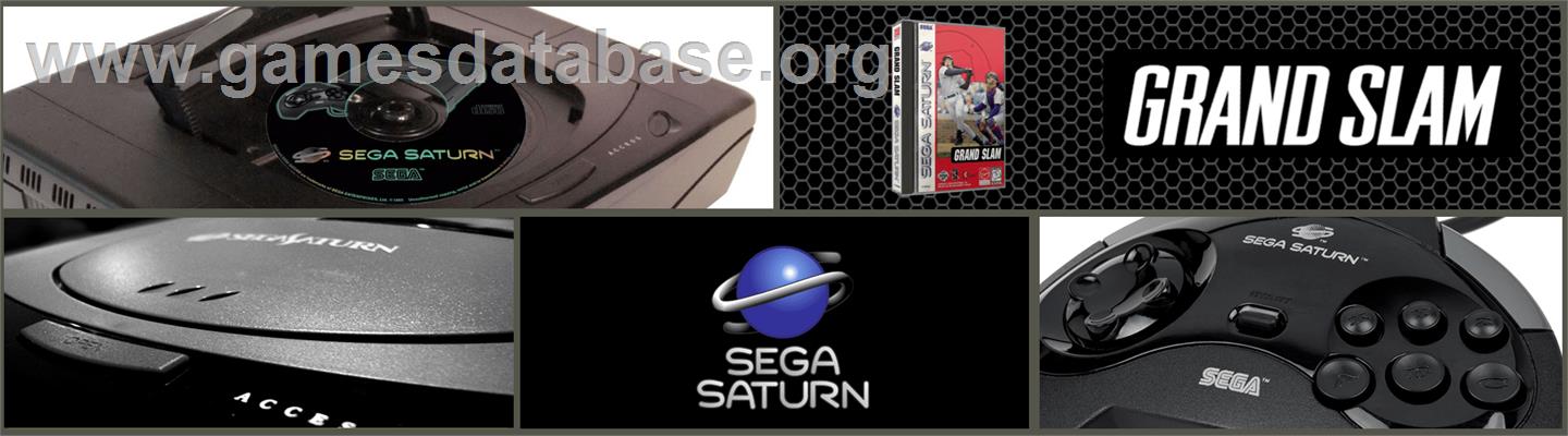Grand Slam - Sega Saturn - Artwork - Marquee
