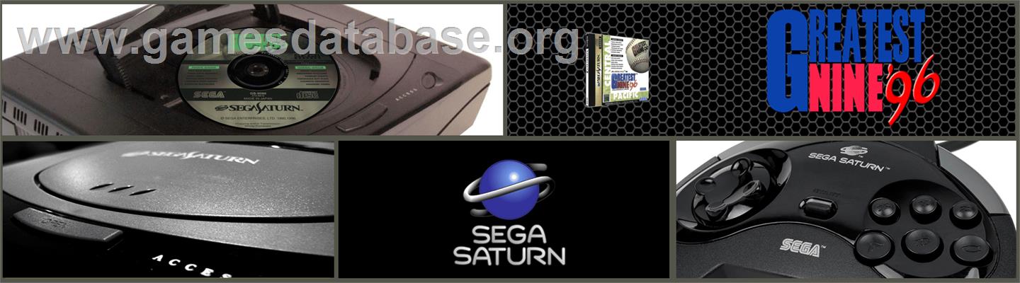 Greatest Nine '96 - Sega Saturn - Artwork - Marquee