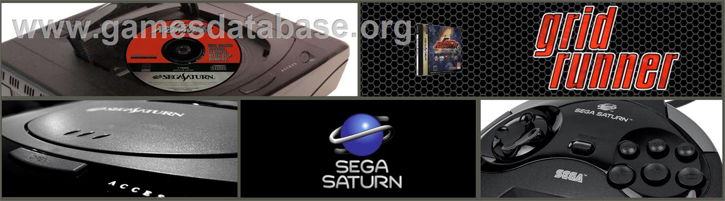 Grid Runner - Sega Saturn - Artwork - Marquee