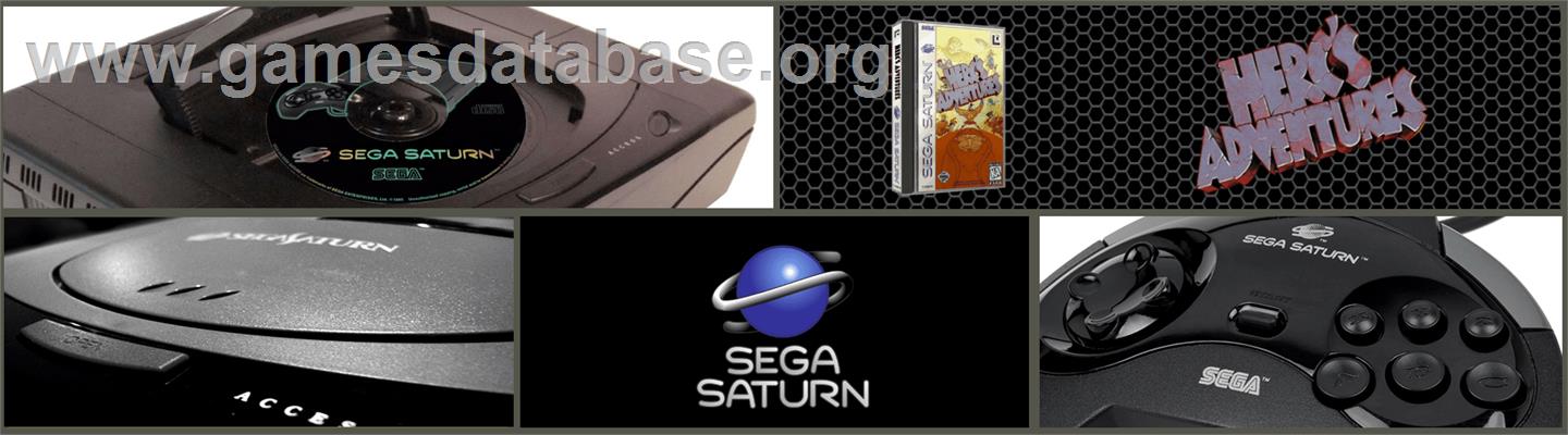 Herc's Adventures - Sega Saturn - Artwork - Marquee