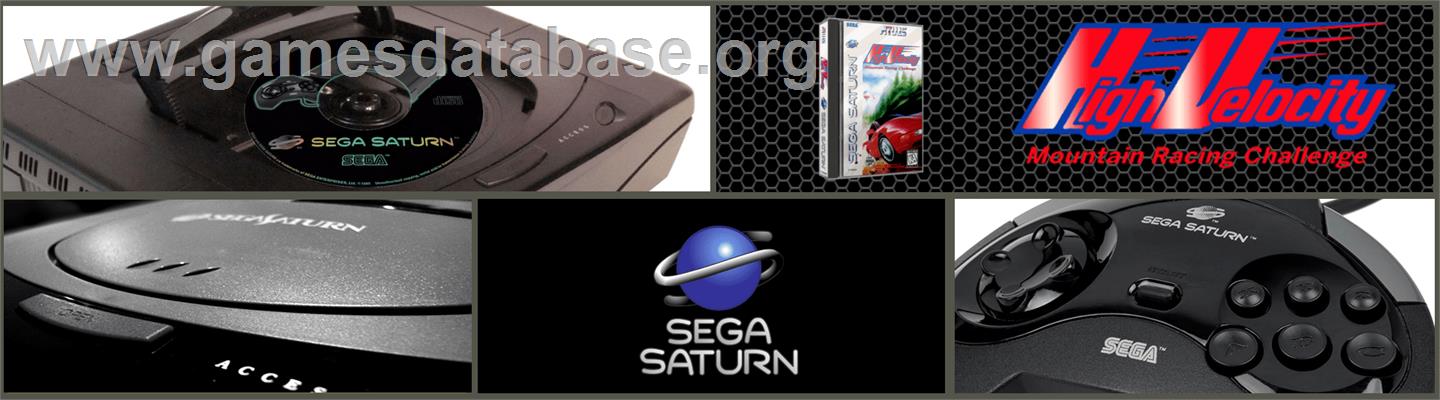 High Velocity: Mountain Racing Challenge - Sega Saturn - Artwork - Marquee