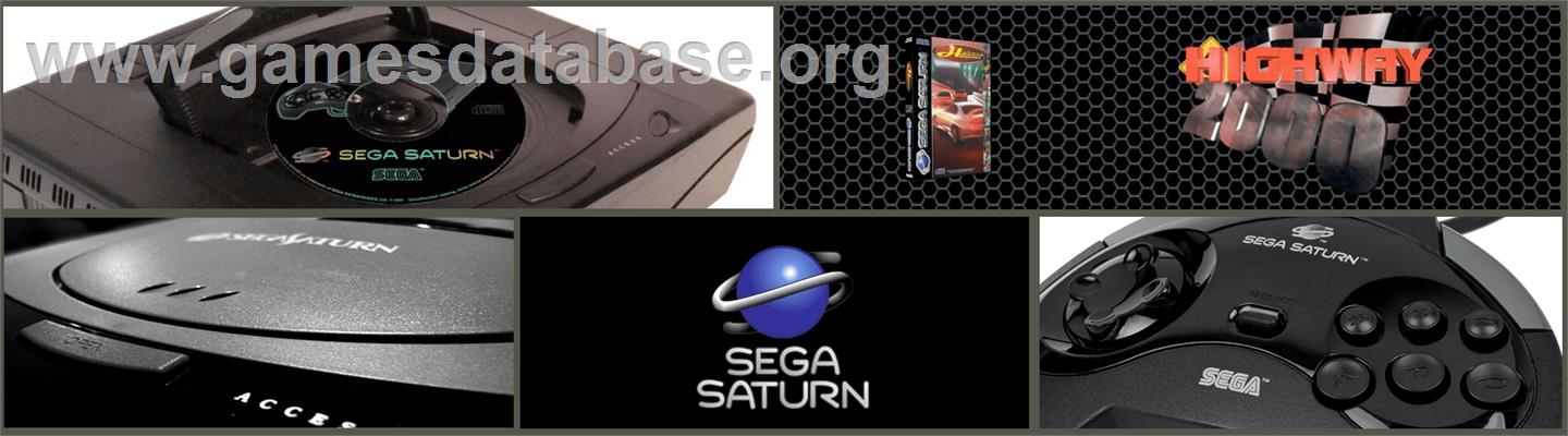 Highway 2000 - Sega Saturn - Artwork - Marquee