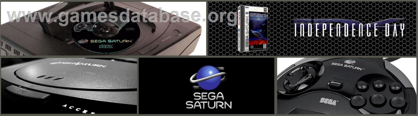 Independence Day - Sega Saturn - Artwork - Marquee