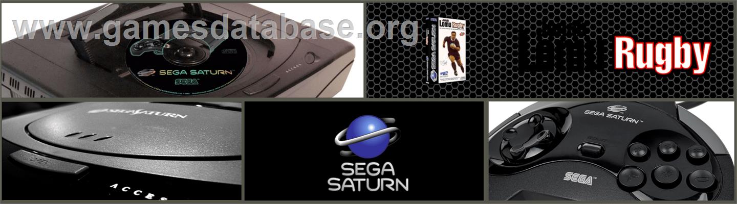 Jonah Lomu Rugby - Sega Saturn - Artwork - Marquee