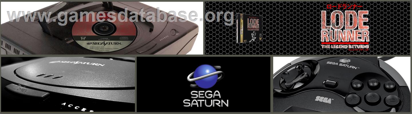 Lode Runner - The Legend Returns - Sega Saturn - Artwork - Marquee
