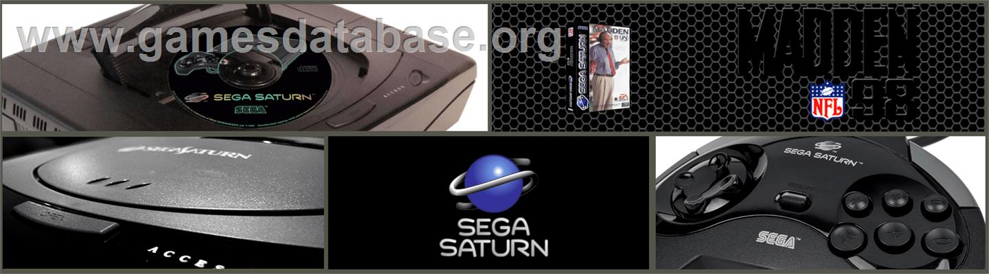 Madden NFL '98 - Sega Saturn - Artwork - Marquee