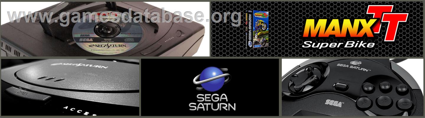 Manx TT SuperBike - Sega Saturn - Artwork - Marquee