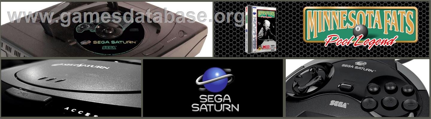 Minnesota Fats: Pool Legend - Sega Saturn - Artwork - Marquee