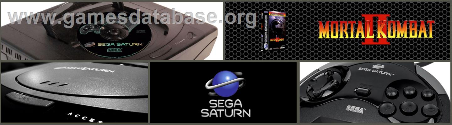 Mortal Kombat II - Sega Saturn - Artwork - Marquee