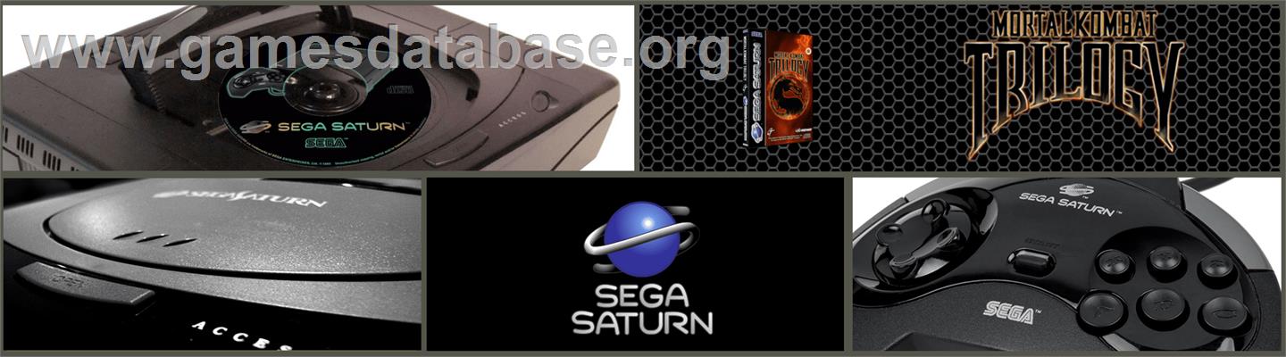 Mortal Kombat Trilogy - Sega Saturn - Artwork - Marquee