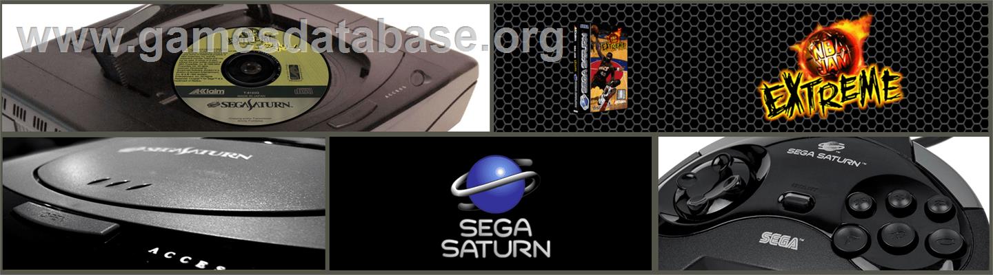 NBA Jam Extreme - Sega Saturn - Artwork - Marquee