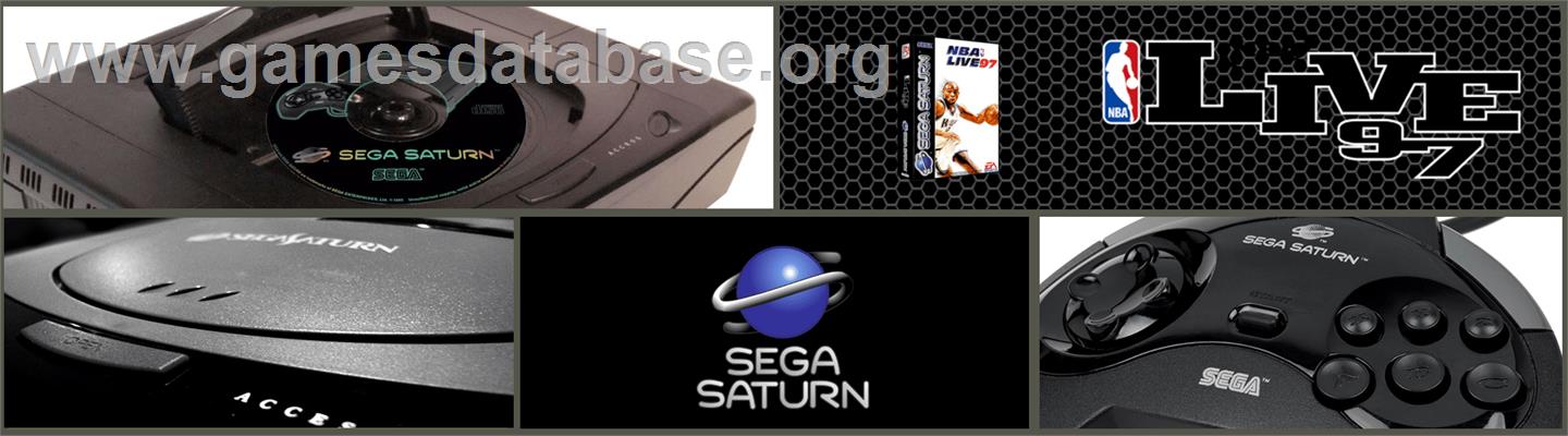 NBA Live '97 - Sega Saturn - Artwork - Marquee
