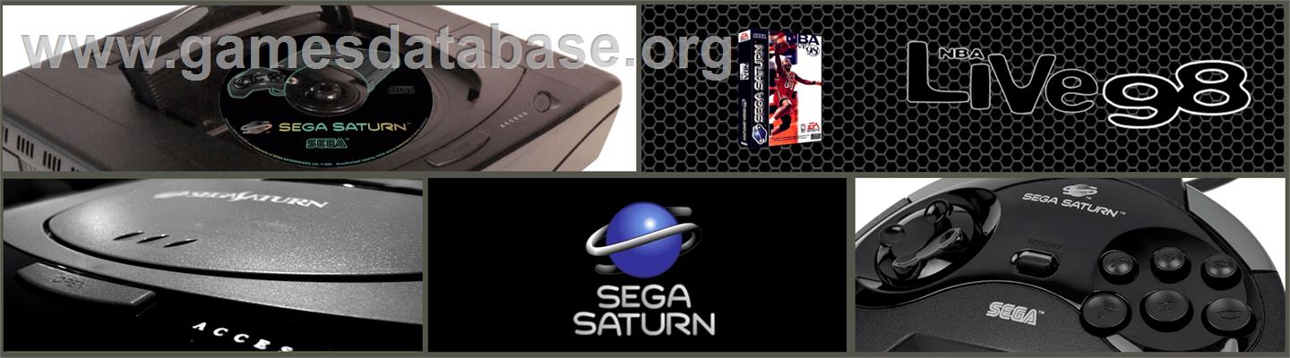 NBA Live '98 - Sega Saturn - Artwork - Marquee