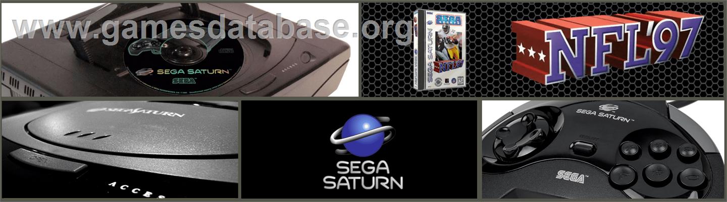 NFL '97 - Sega Saturn - Artwork - Marquee