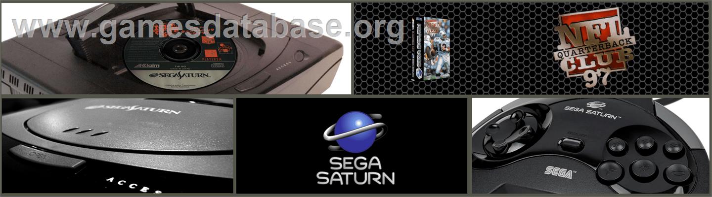 NFL Quarterback Club '97 - Sega Saturn - Artwork - Marquee