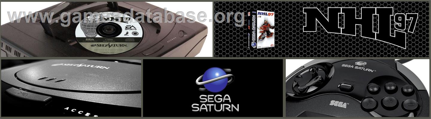 NHL 97 - Sega Saturn - Artwork - Marquee