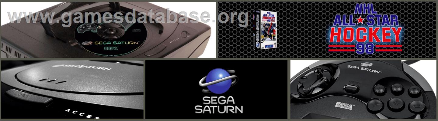 NHL All-Star Hockey '98 - Sega Saturn - Artwork - Marquee