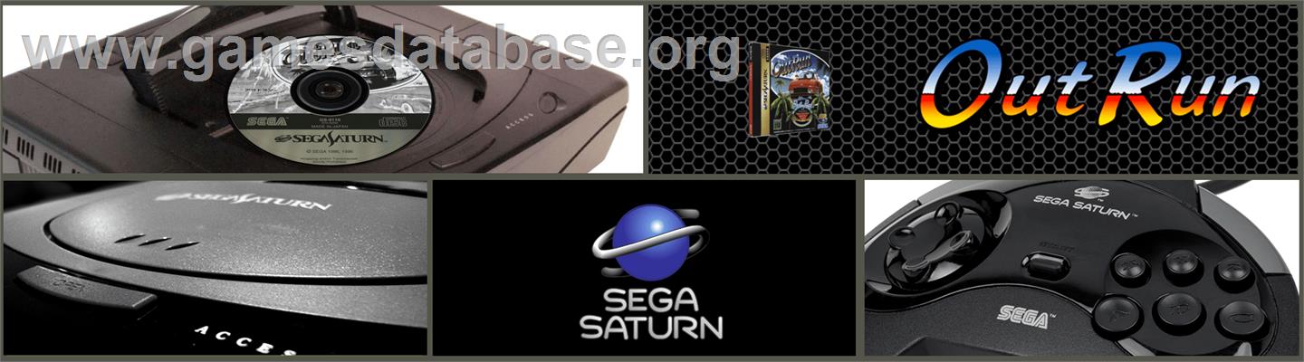 Out Run - Sega Saturn - Artwork - Marquee