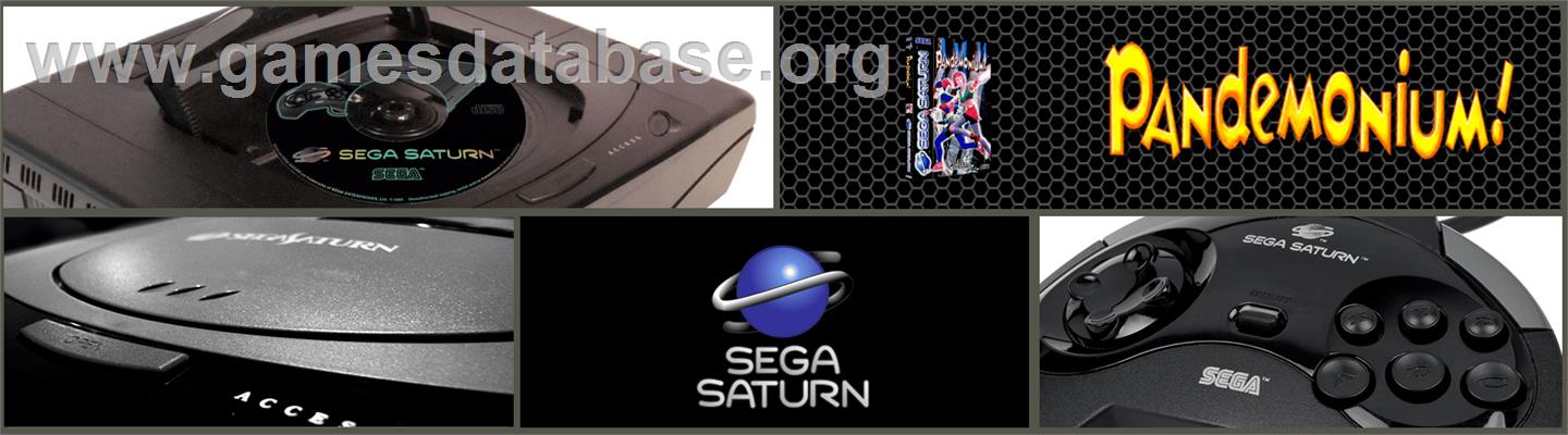 Pandemonium! - Sega Saturn - Artwork - Marquee