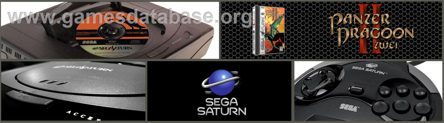 Panzer Dragoon II: Zwei - Sega Saturn - Artwork - Marquee