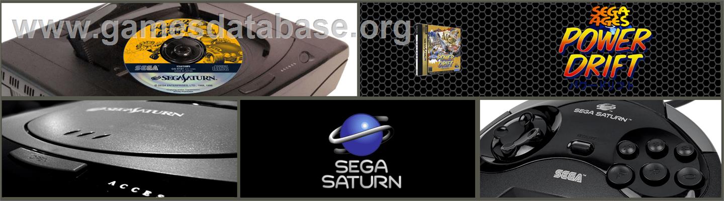 Power Drift - Sega Saturn - Artwork - Marquee