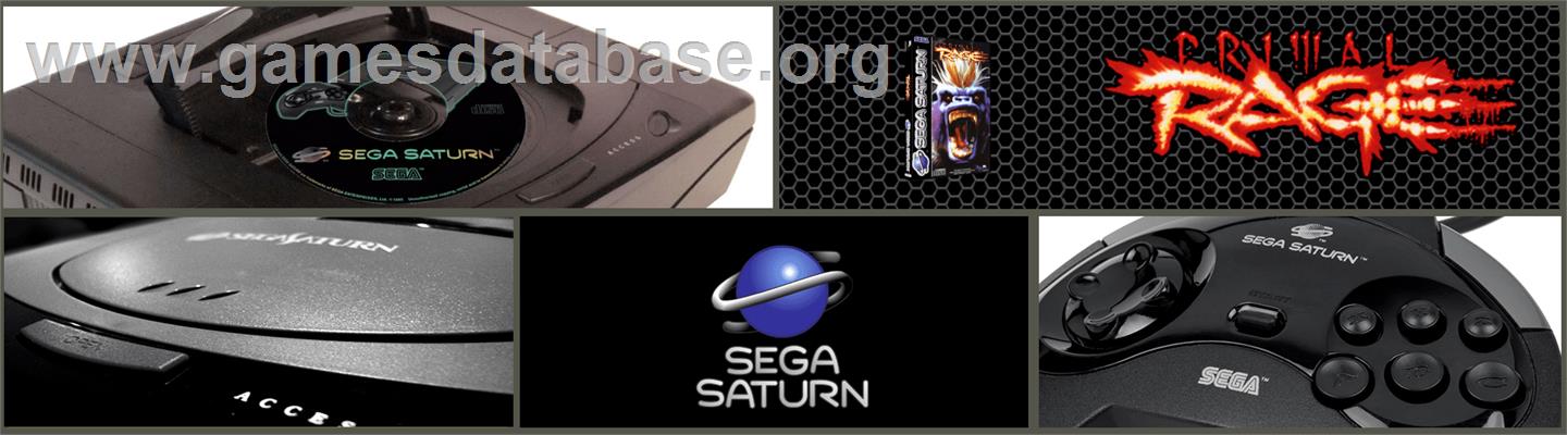 Primal Rage - Sega Saturn - Artwork - Marquee
