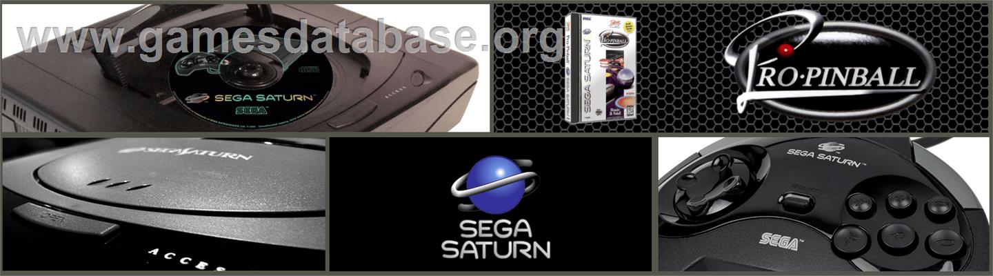 Pro Pinball: The Web - Sega Saturn - Artwork - Marquee
