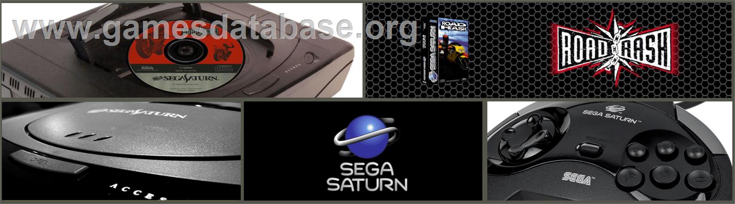 Road Rash - Sega Saturn - Artwork - Marquee