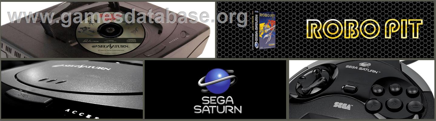 Robo Pit - Sega Saturn - Artwork - Marquee