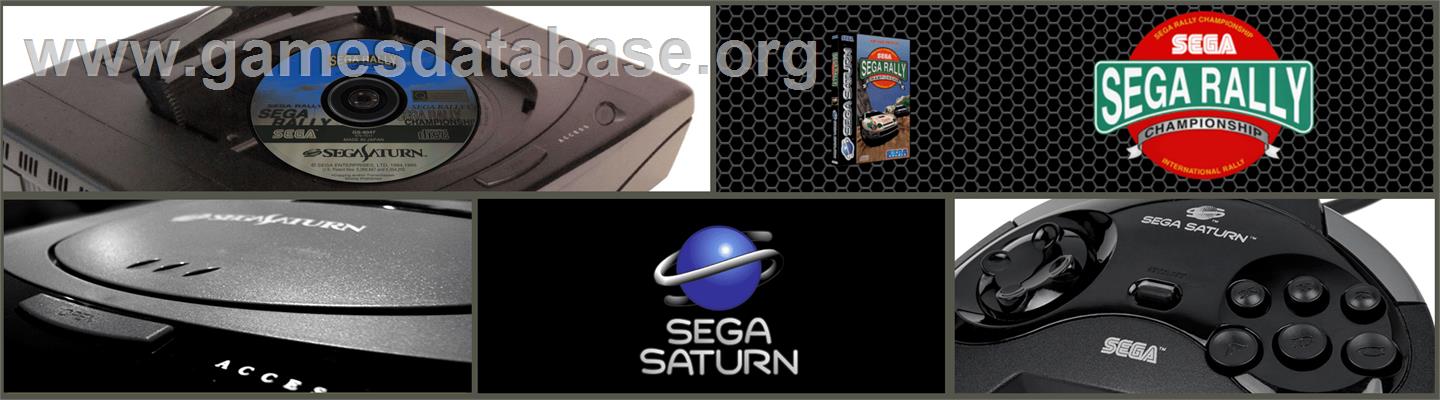 Sega Rally Championship - Sega Saturn - Artwork - Marquee