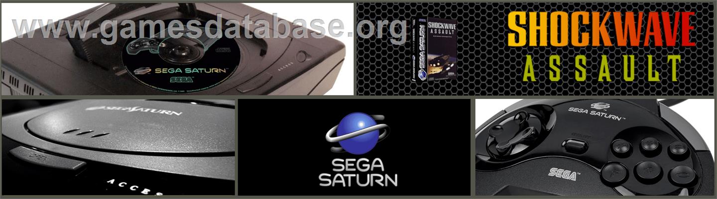 Shockwave Assault - Sega Saturn - Artwork - Marquee