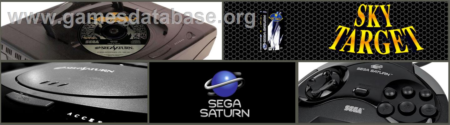 Sky Target - Sega Saturn - Artwork - Marquee