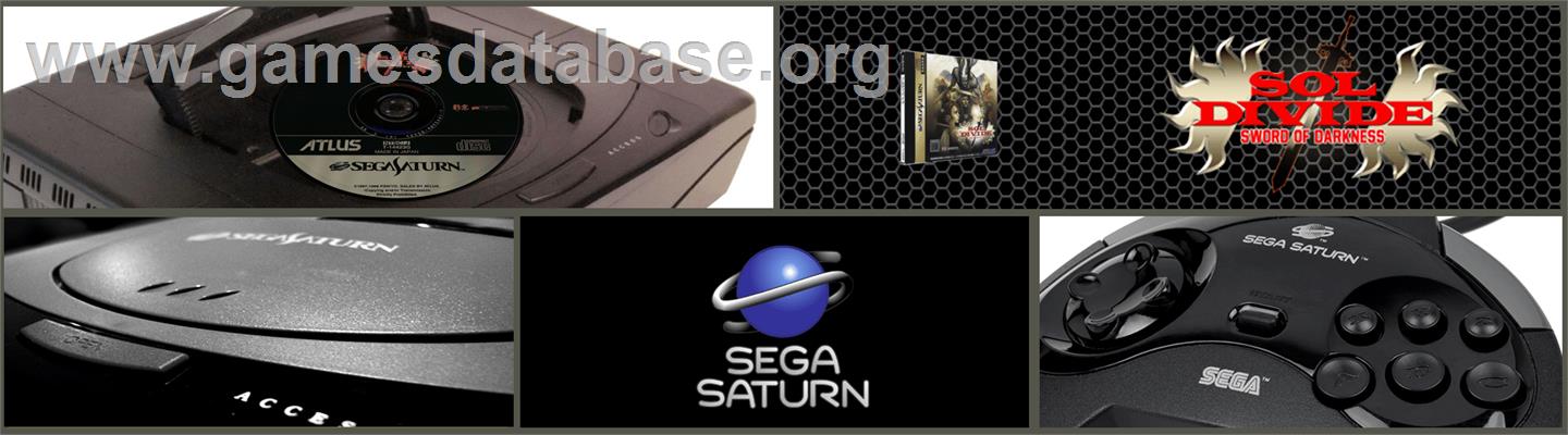 Sol Divide - Sega Saturn - Artwork - Marquee