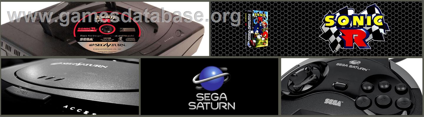 Sonic R - Sega Saturn - Artwork - Marquee