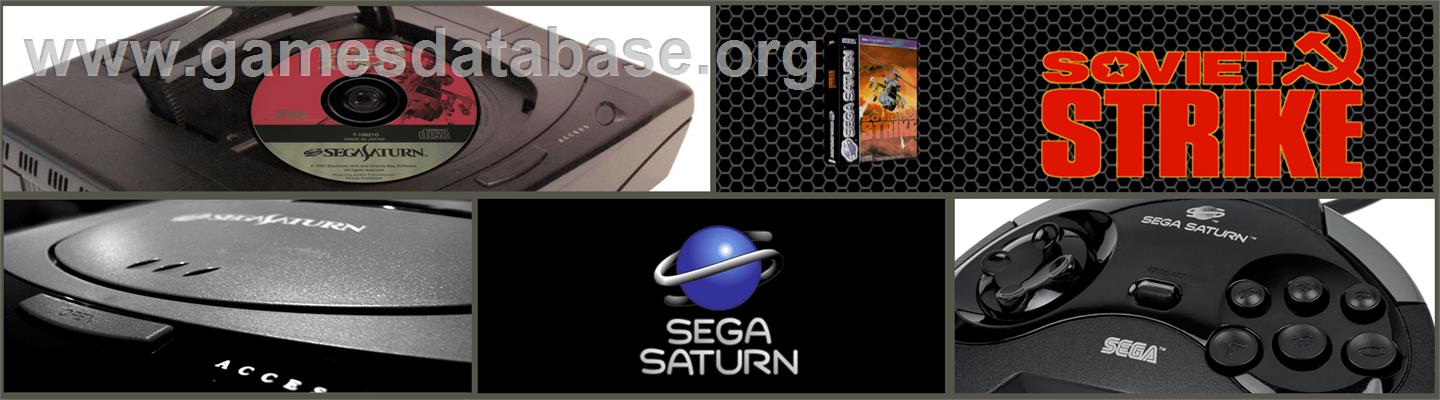 Soviet Strike - Sega Saturn - Artwork - Marquee