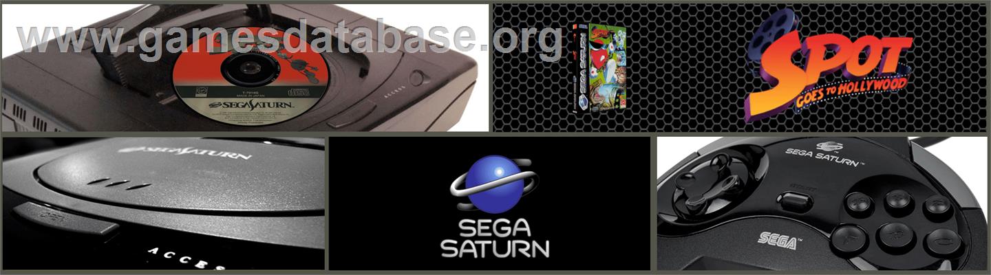 Spot Goes to Hollywood - Sega Saturn - Artwork - Marquee