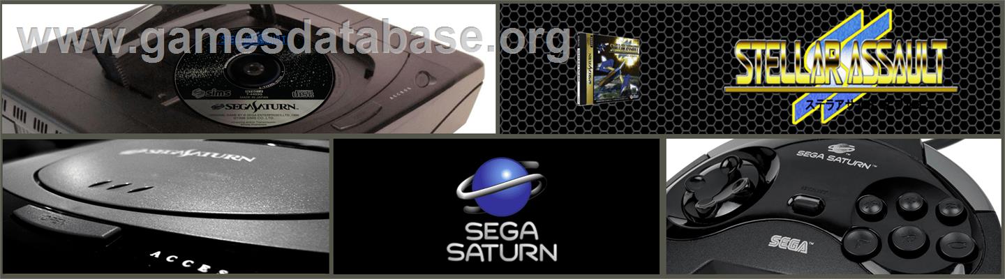 Stellar Assault Ss - Sega Saturn - Artwork - Marquee