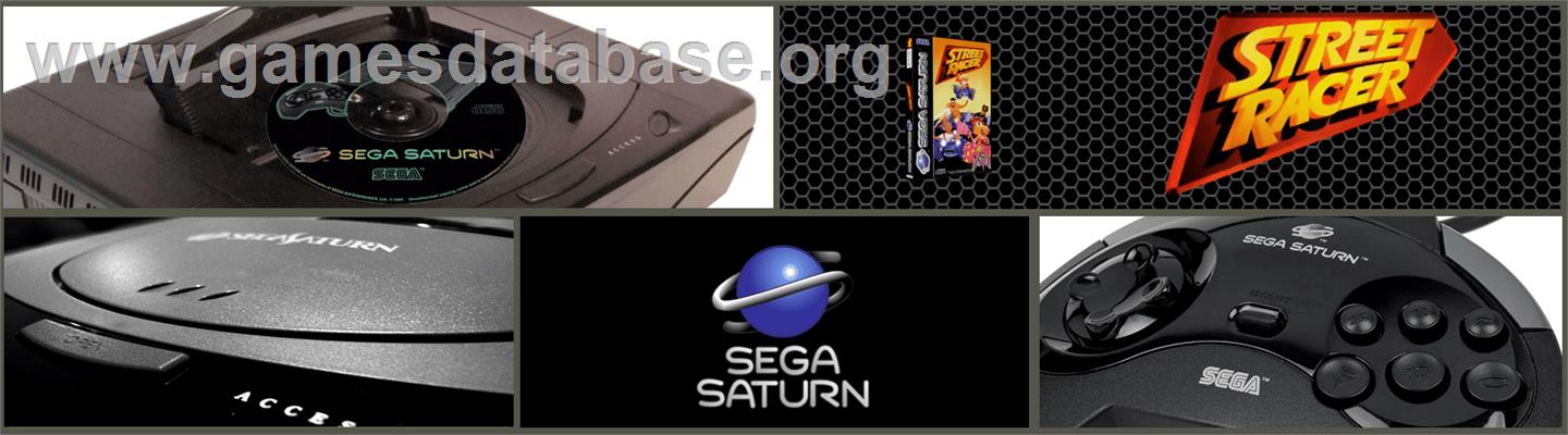 Street Racer - Sega Saturn - Artwork - Marquee