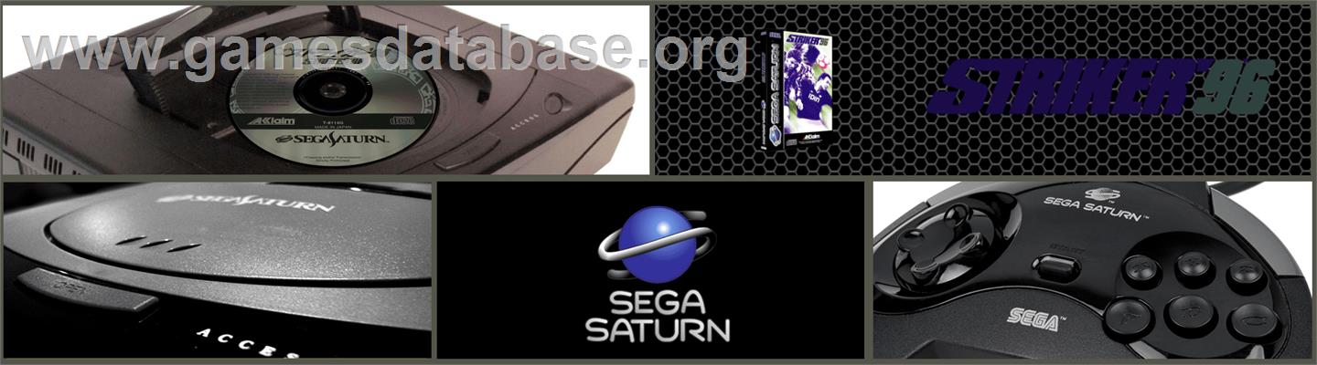 Striker '96 - Sega Saturn - Artwork - Marquee